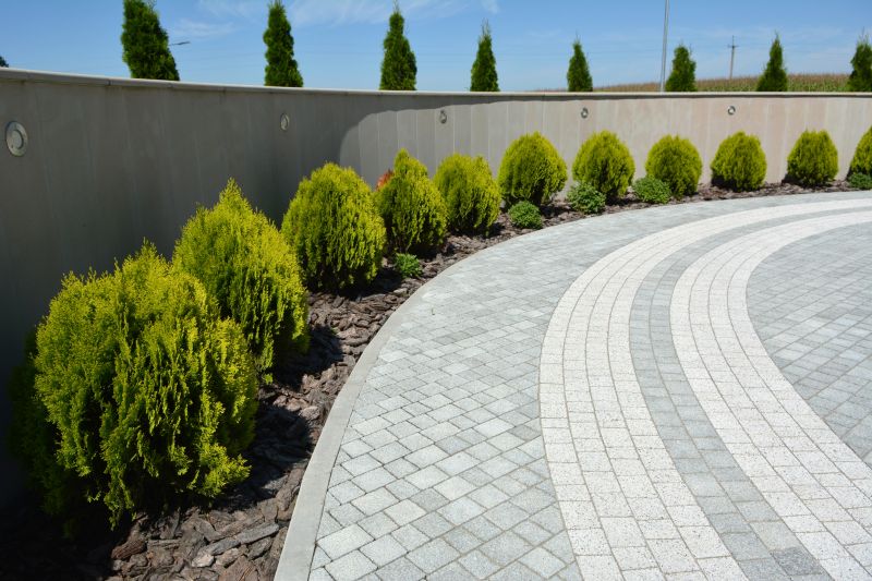 Contoured Driveway with Pavers